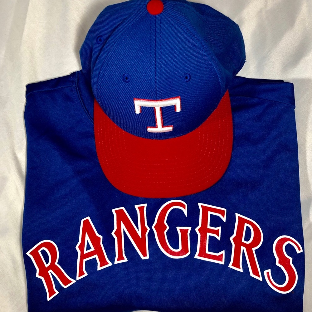 Texas Rangers Hat & Shirt